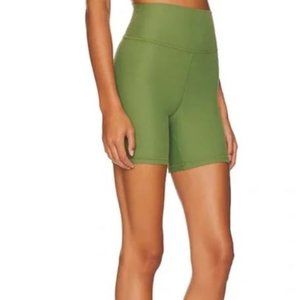 WeWoreWhat Biker Shorts- Court Green- Size S- NWT
